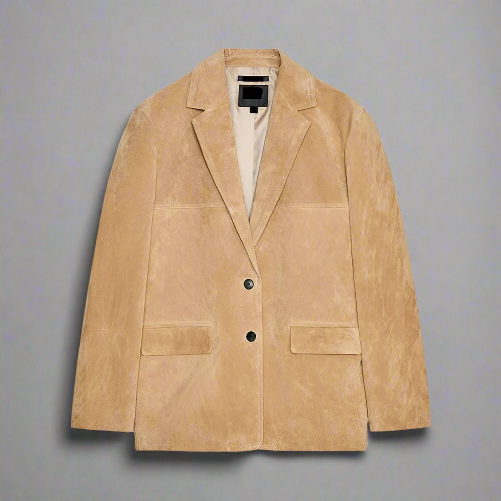 Ally Suede Leather Fall Jacket - GoSobiShop Boutique