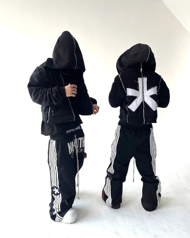 Amphetamine baggy cargo sweatpants streetwear gothic. - GoSobiShop Boutique
