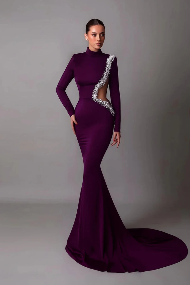 Beaded Mermaid Evening Gown - GoSobiShop Boutique