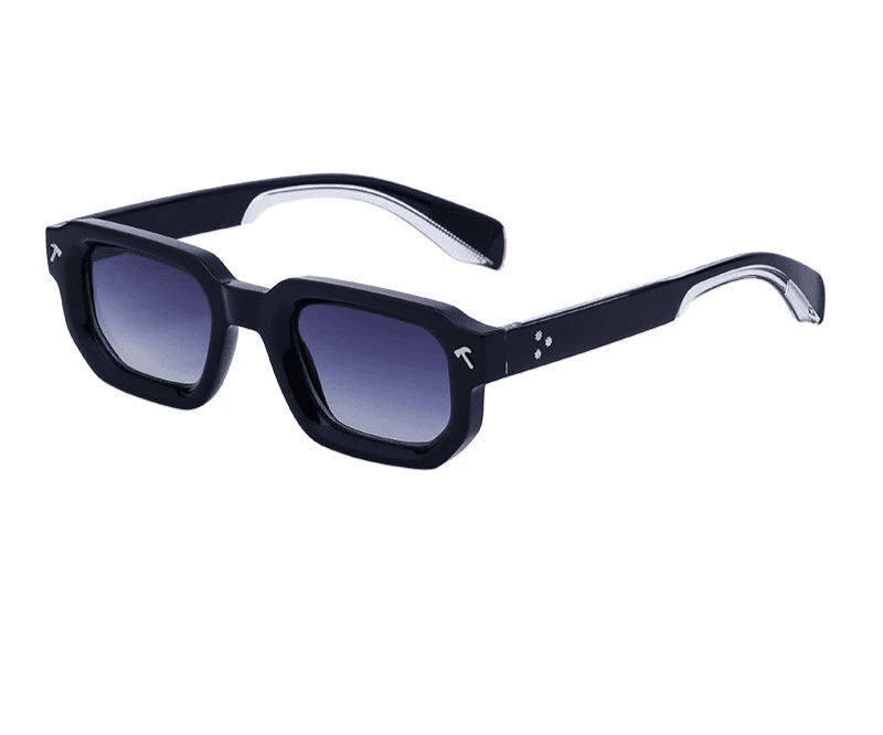Black Phantom Polarized Square Luxury Designer Sunglasses - GoSobiShop Boutique