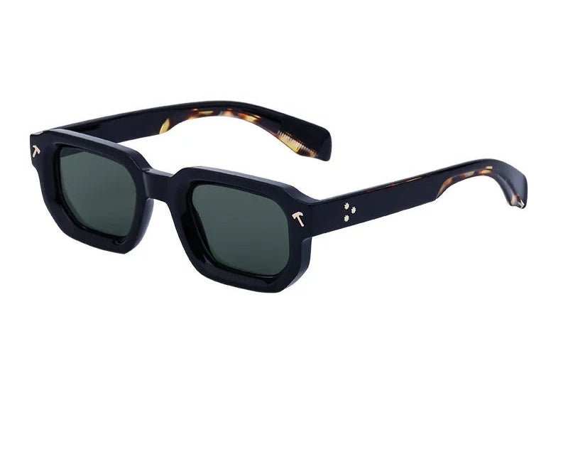 Black Phantom Polarized Square Luxury Designer Sunglasses - GoSobiShop Boutique