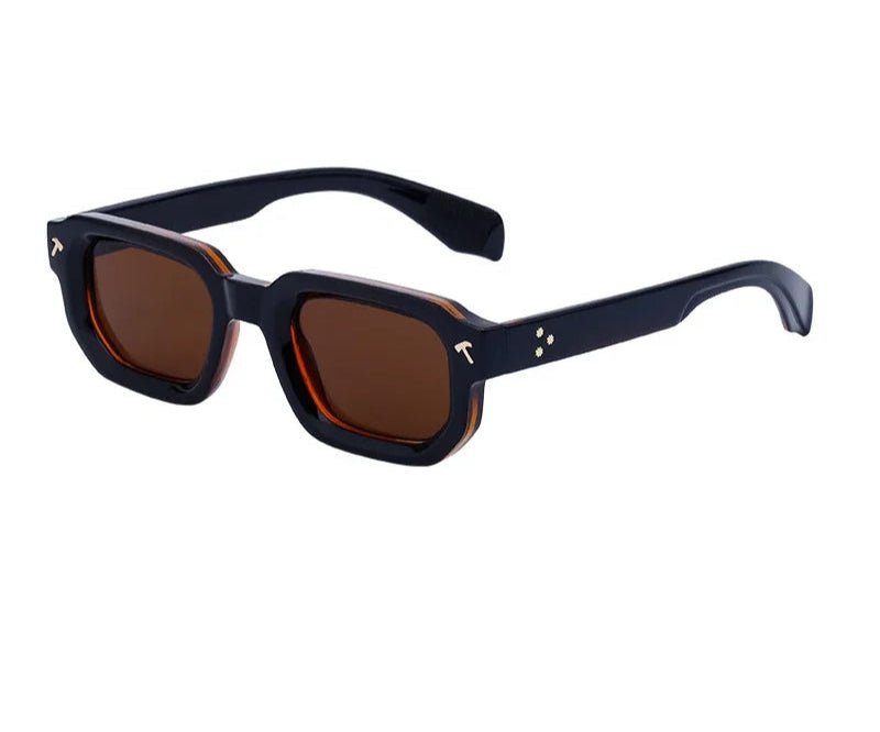 Black Phantom Polarized Square Luxury Designer Sunglasses - GoSobiShop Boutique