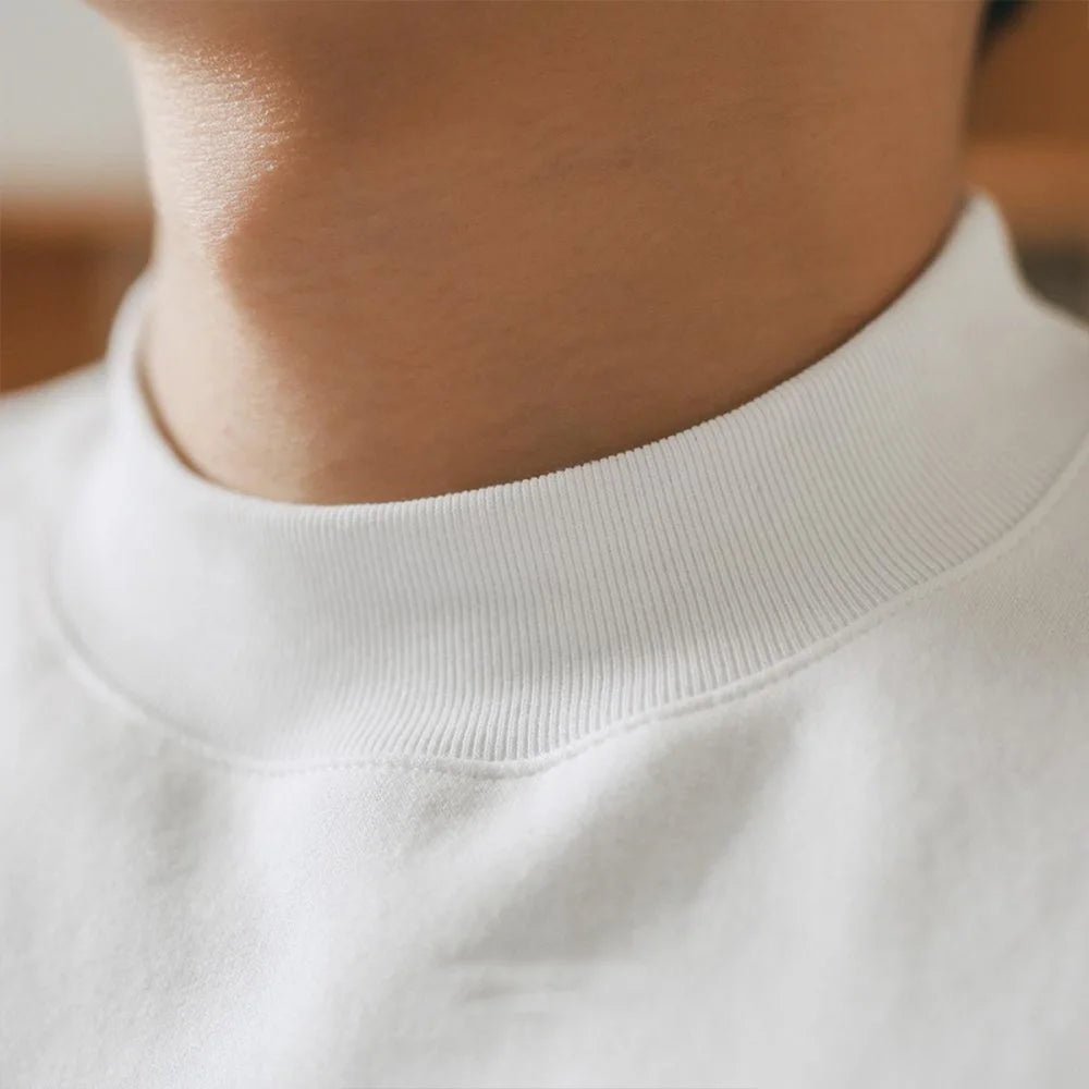 Boxy fit turtleneck loose mock neck t-shirt - GoSobiShop Boutique