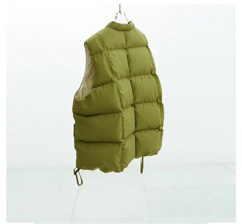 Checkered puffer vest. - GoSobiShop Boutique