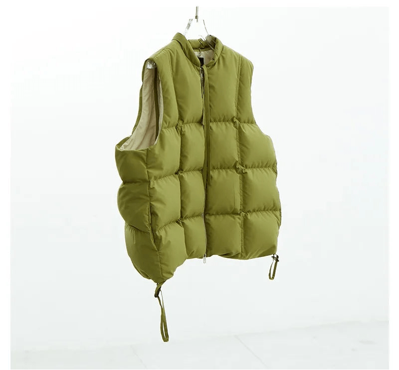 Checkered puffer vest. - GoSobiShop Boutique