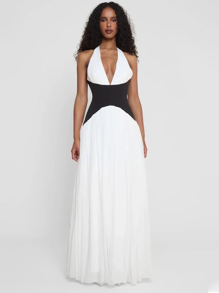 Classy Halter Corset Maxi Dress - GoSobiShop Boutique