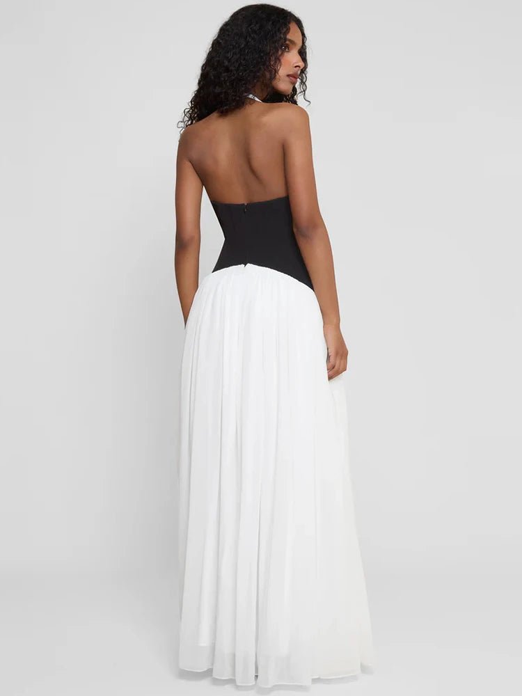 Classy Halter Corset Maxi Dress - GoSobiShop Boutique