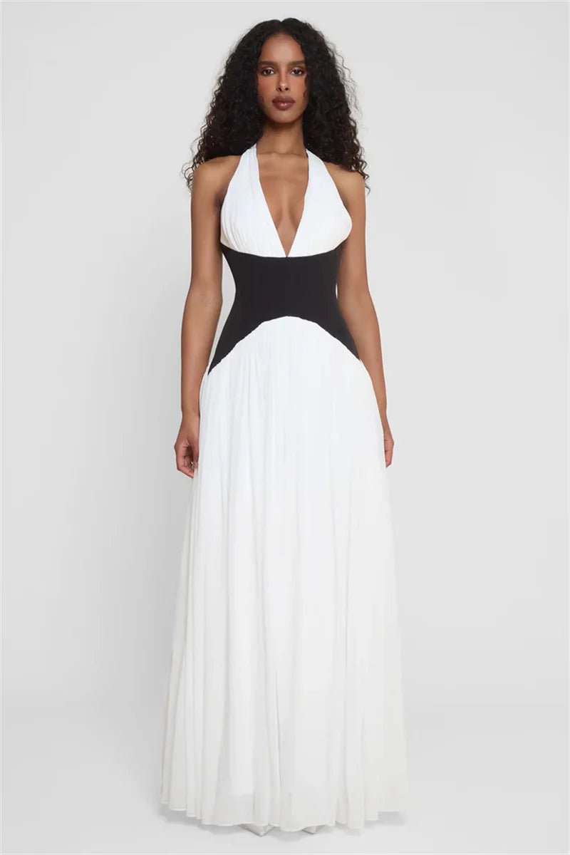 Classy Halter Corset Maxi Dress - GoSobiShop Boutique