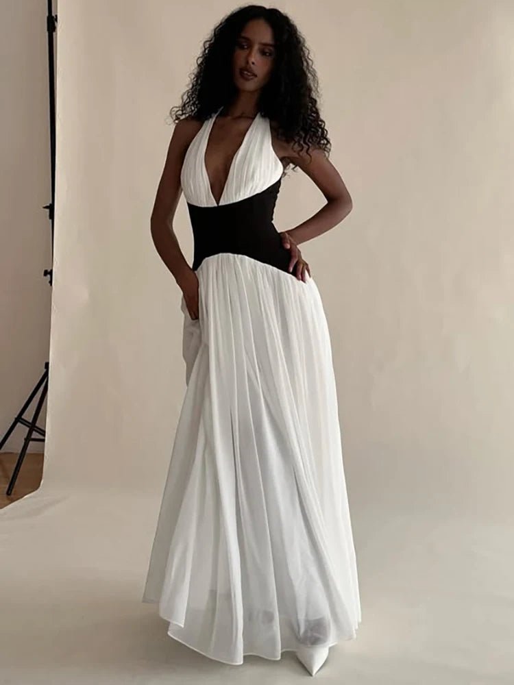 Classy Halter Corset Maxi Dress - GoSobiShop Boutique