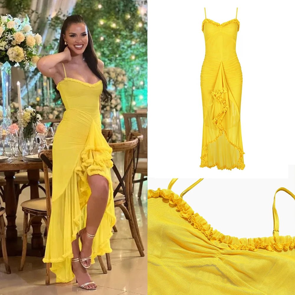Classy Mesh irregular Party Dress - GoSobiShop Boutique