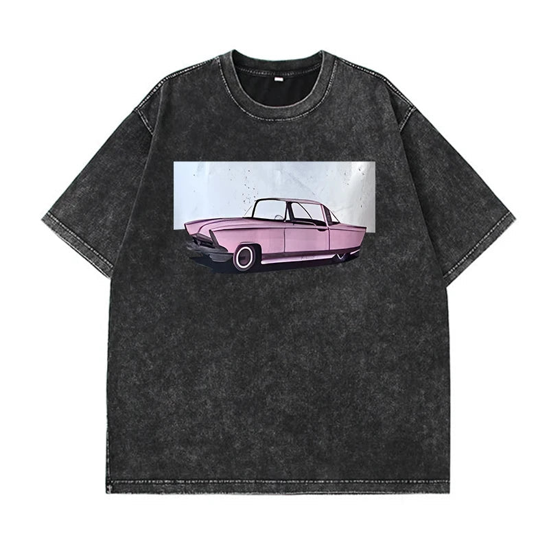 Cotton Washed Oversized Gym Graphic tees` - GoSobiShop Boutique