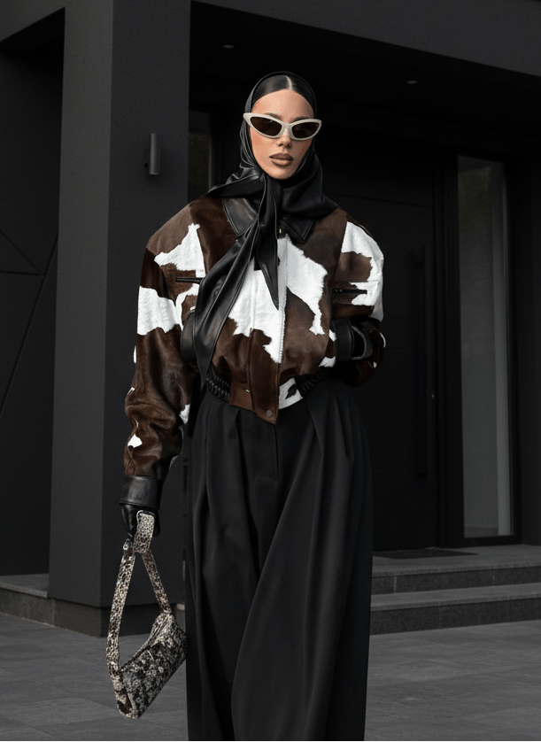 Cow print jacket fall tops fall jacket - GoSobiShop Boutique