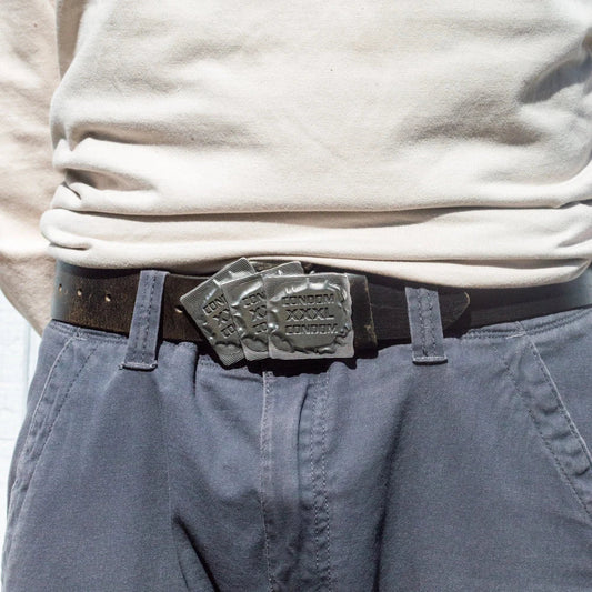 Cowboy XXXL condom belt buckle. - GoSobiShop Boutique