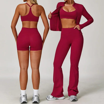 Product photo of Cute 2 or 3 piece yoga matching set.
