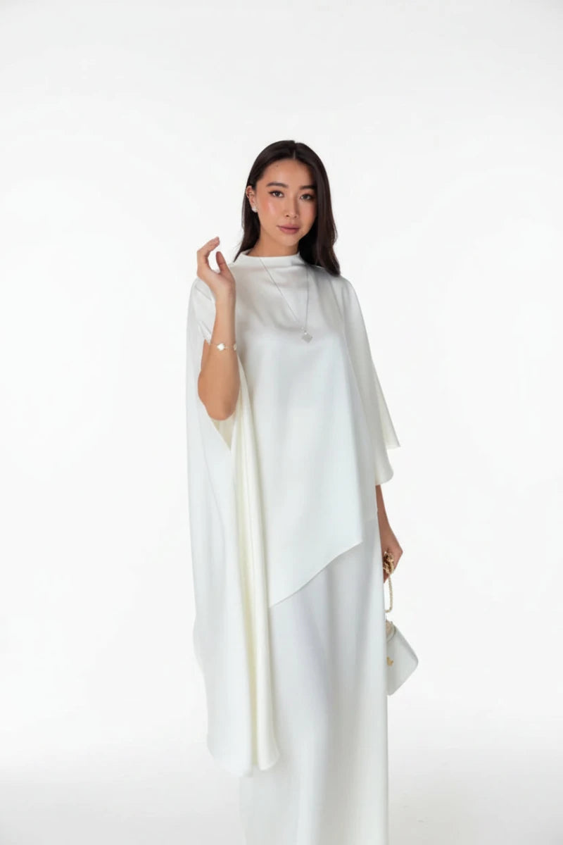 loose dress top Daisy satin and matching trousers Set. – GoSobiShop Boutique Size:EXtra Large fits waist around 31.5 full_price LaDivine KV1137 Glitter Long