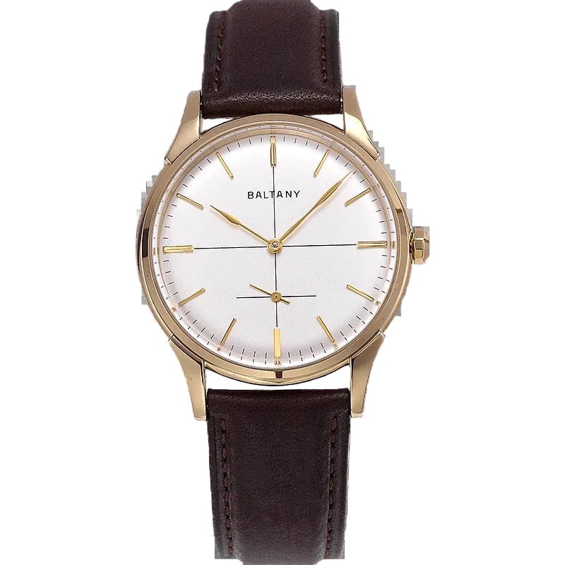 Men Automatic Watch 38.5mm Manual Winding Mechanical Wristwatch 50m Waterproof Small Second Dial.