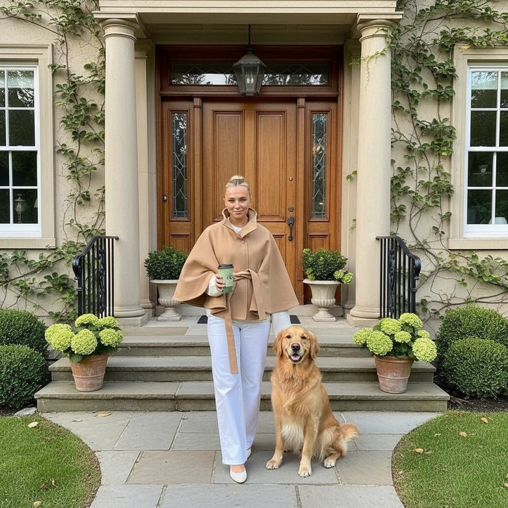 Diana Cape Coat wrap belt short trench coat - GoSobiShop Boutique