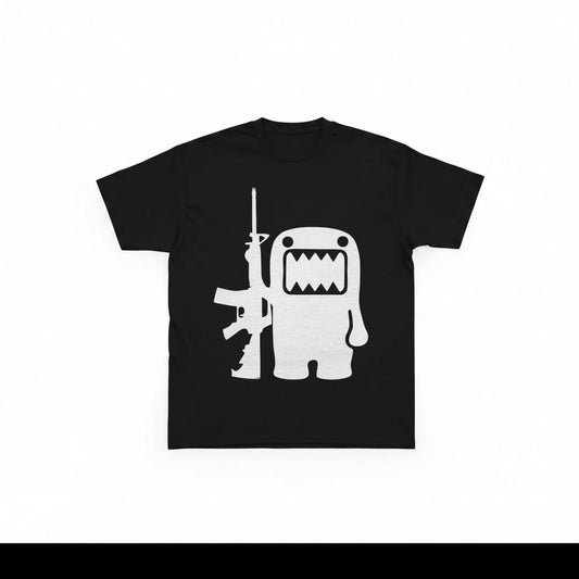 Domo kun Dj rifle graphic tees street wear. - GoSobiShop Boutique