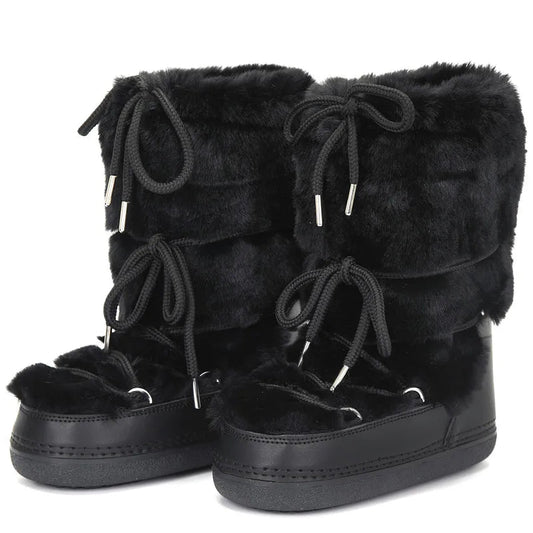 Faux Fur snow boots. - GoSobiShop Boutique