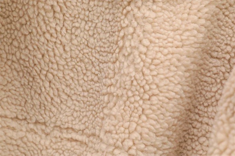 Faux lamb fur leather short jacket. - GoSobiShop Boutique