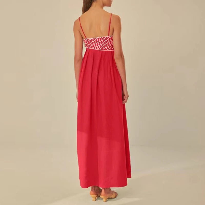 Fish wrap long sling maxi summer dress - GoSobiShop Boutique