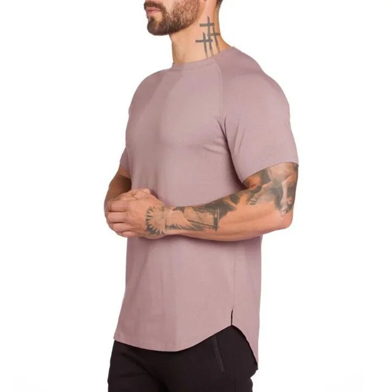 Fitness shirt muscle tees round neck - GoSobiShop Boutique