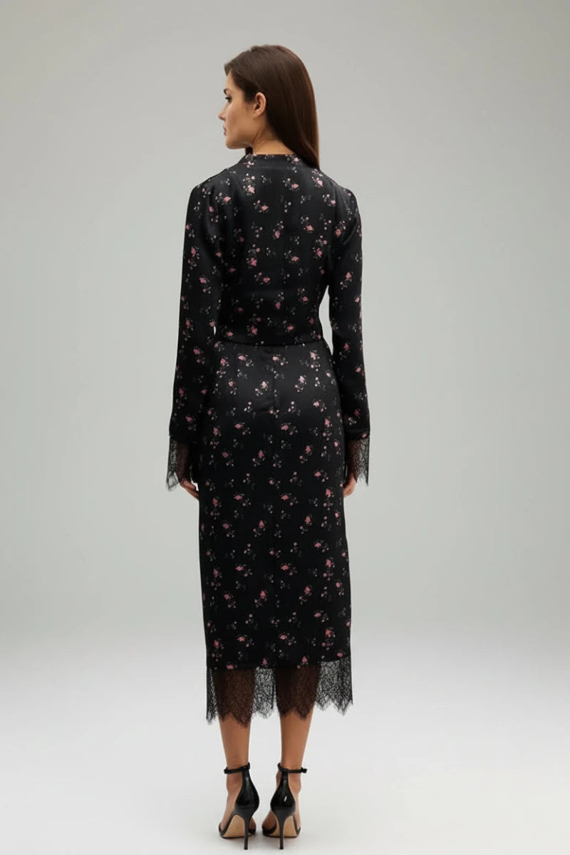 Floral Lace-Up Two-Piece Set GSB - GoSobiShop Boutique