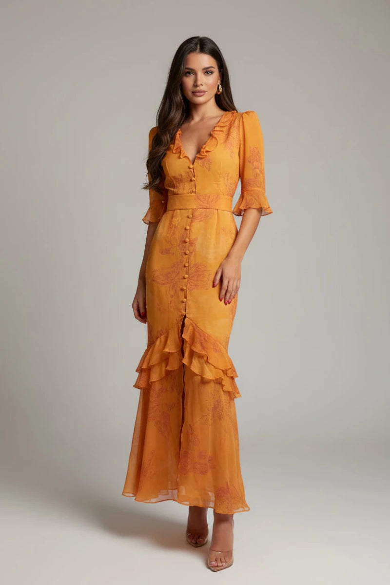 Floral Maxi Dress – Elegant Sleeveless Long Summer Dress for Women - GoSobiShop Boutique