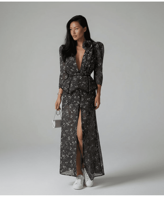 Floral Maxi Dress – Elegant Sleeveless Long Summer Dress for Women - GoSobiShop Boutique