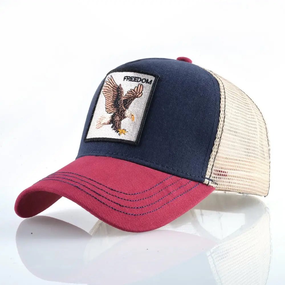 Freedom eagle trucker hat farmer hat baseball snapback mesh baseball cap freedom eagle patch - GoSobiShop Boutique