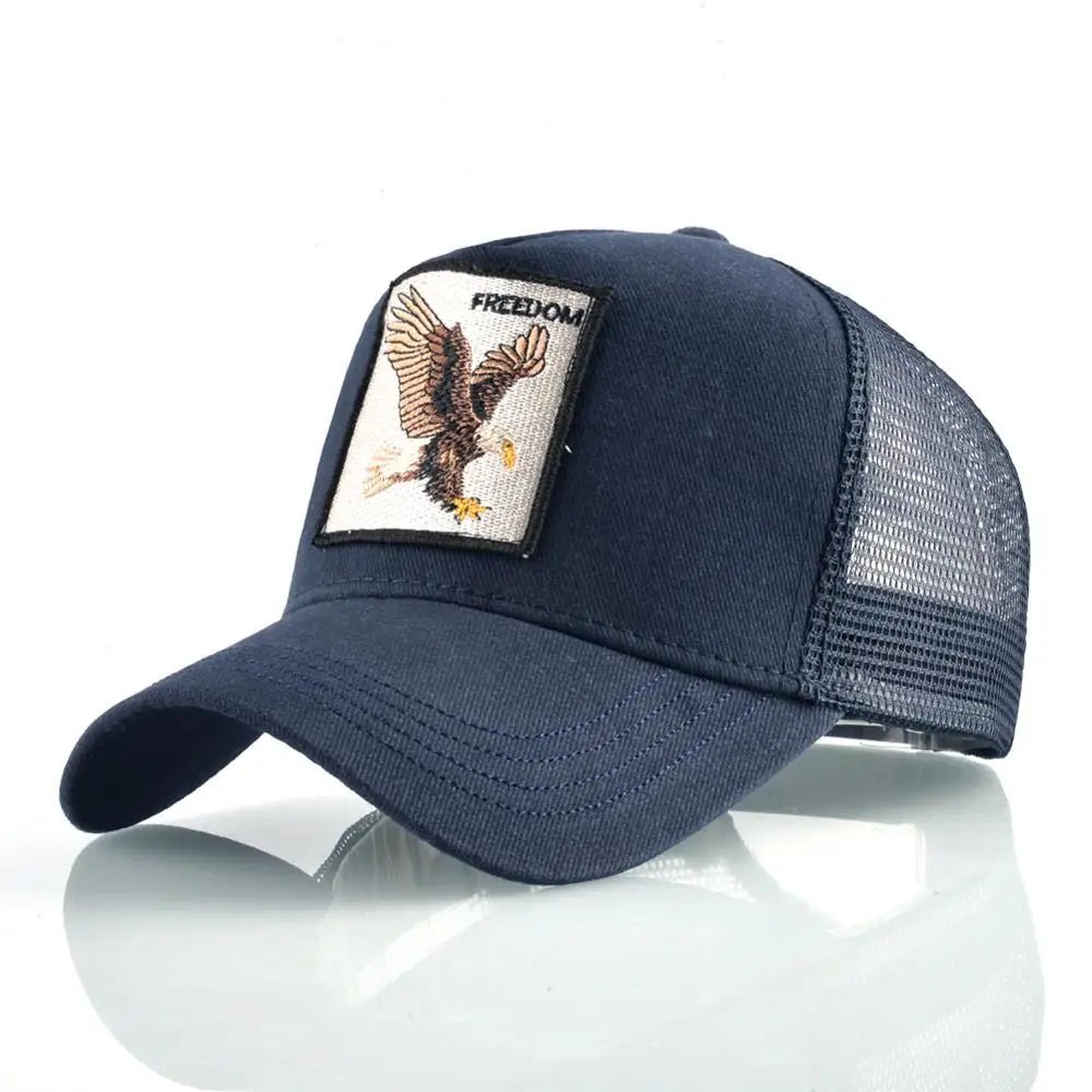 Freedom eagle trucker hat farmer hat baseball snapback mesh baseball cap freedom eagle patch - GoSobiShop Boutique