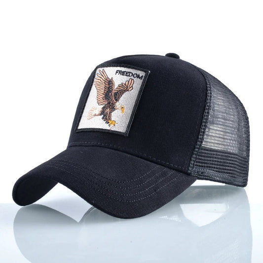 Freedom eagle trucker hat farmer hat baseball snapback mesh baseball cap freedom eagle patch - GoSobiShop Boutique