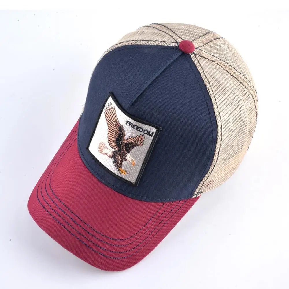 Freedom eagle trucker hat farmer hat baseball snapback mesh baseball cap freedom eagle patch - GoSobiShop Boutique