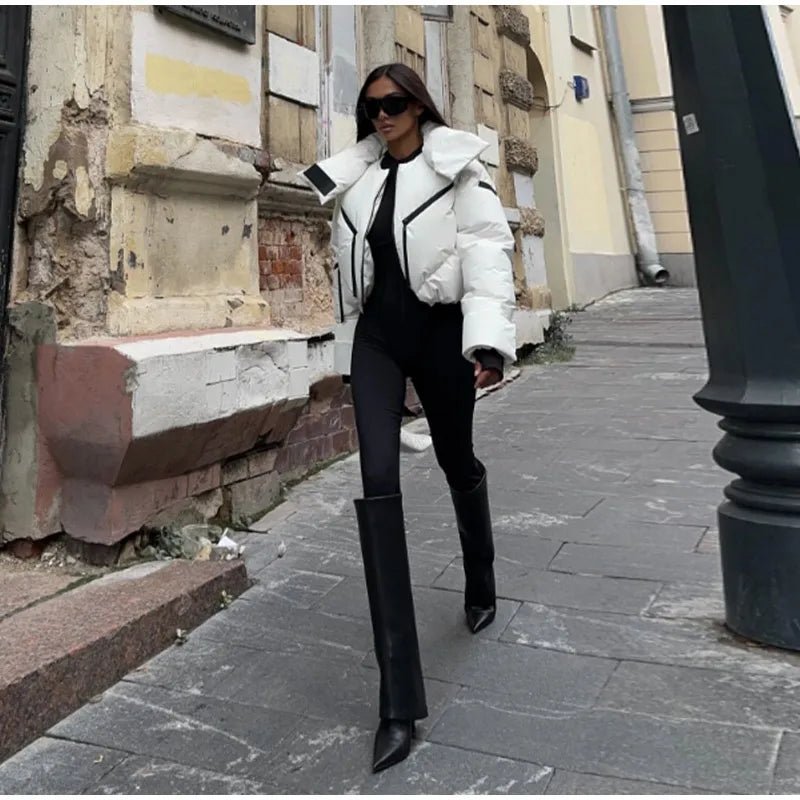 Future lux cropped puffer jacket. - GoSobiShop Boutique