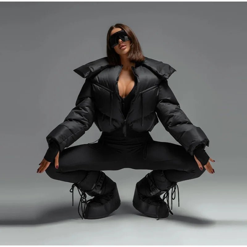 Future lux cropped puffer jacket. - GoSobiShop Boutique