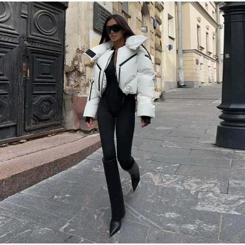 Future lux cropped puffer jacket. - GoSobiShop Boutique