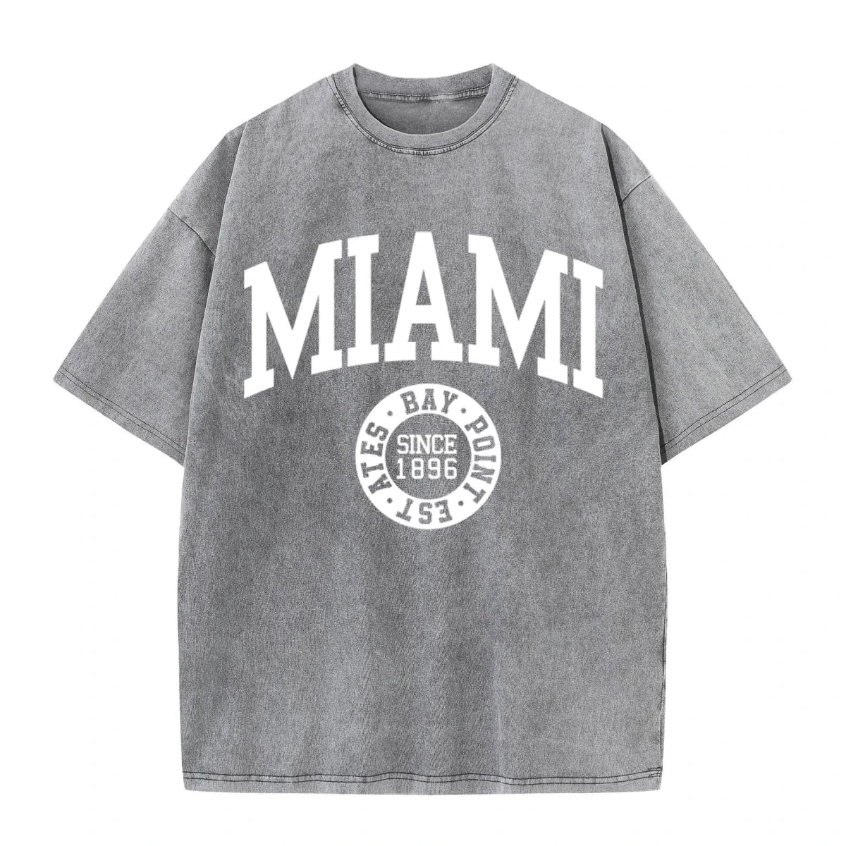 Graphic washed Miami tees - GoSobiShop Boutique