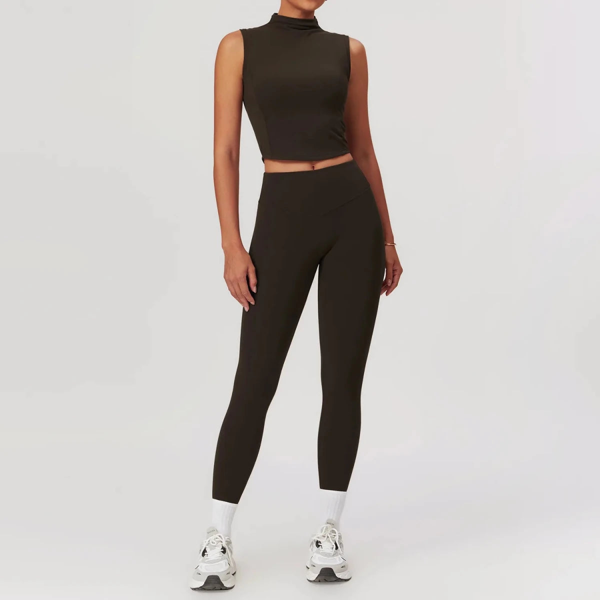 GSB Fitness set: Yoga 2 piece set tennis skirt sleeveless top leggings set. - GoSobiShop Boutique
