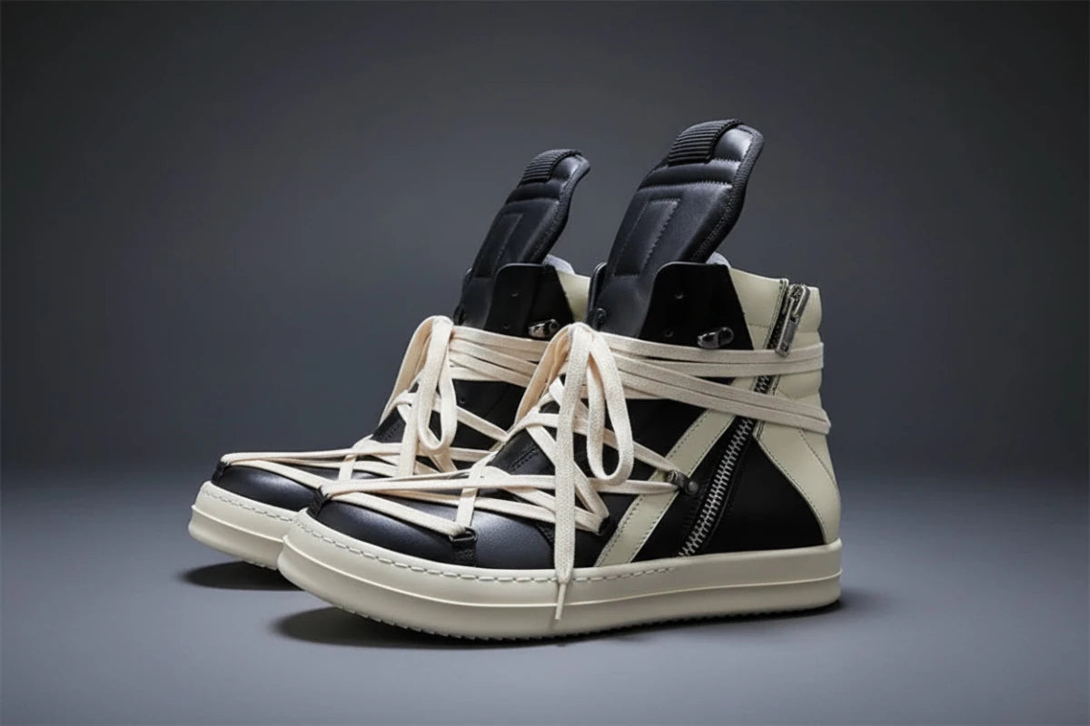 High top mega lace up geobasket. - GoSobiShop Boutique