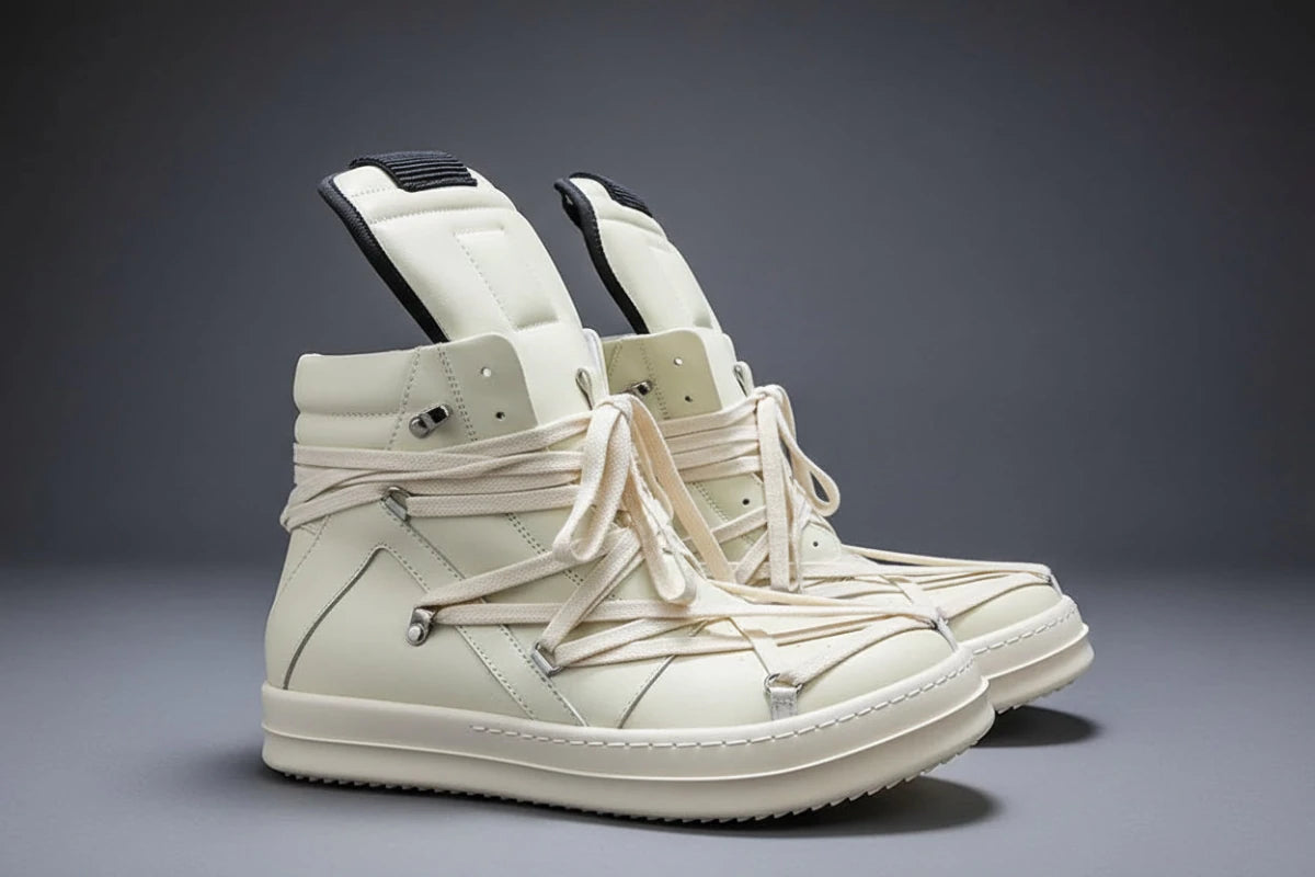 High top mega lace up geobasket. - GoSobiShop Boutique