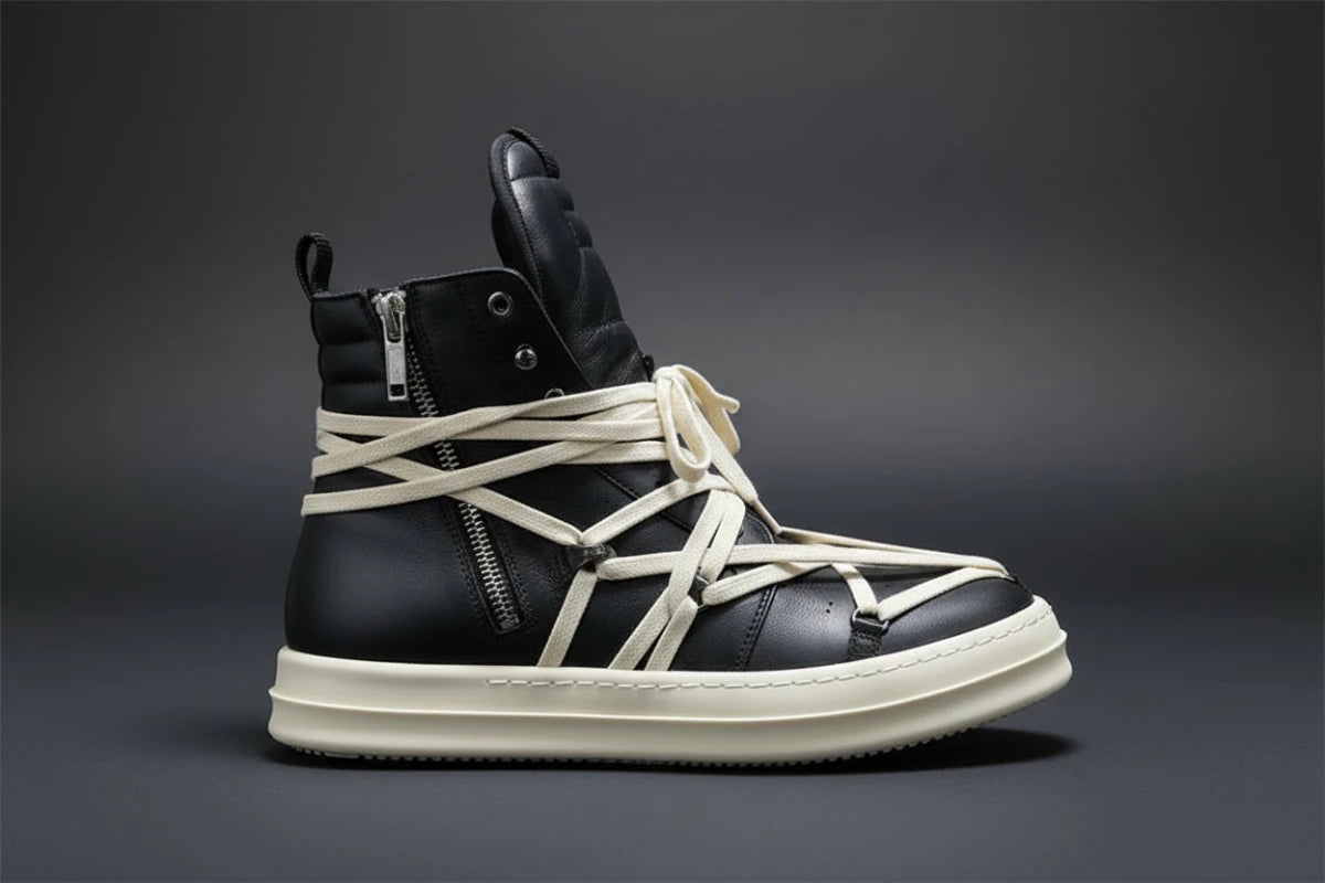 High top mega lace up geobasket. - GoSobiShop Boutique