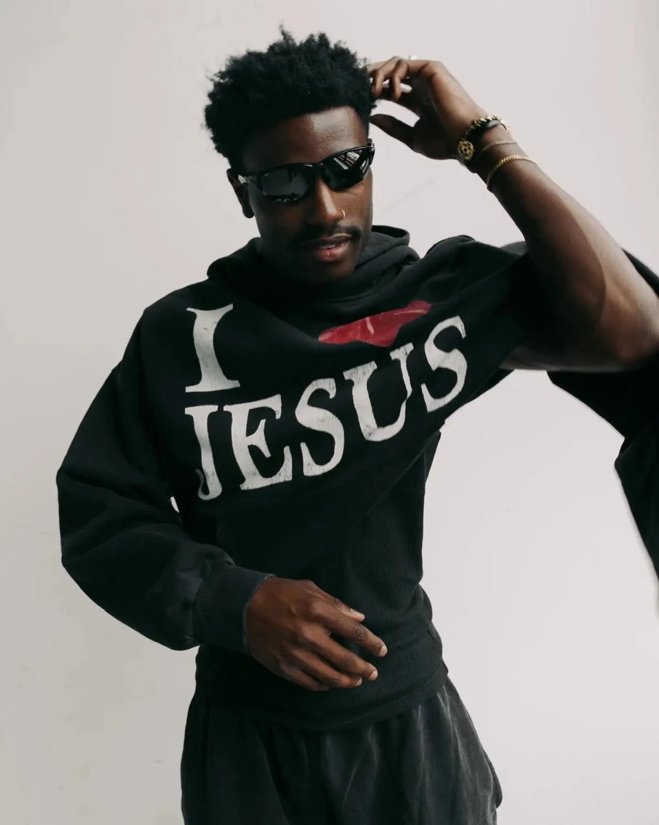 I heart jesus comfy oversized hoodie. - GoSobiShop Boutique