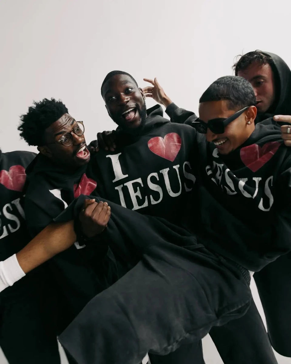 I heart jesus comfy oversized hoodie. - GoSobiShop Boutique