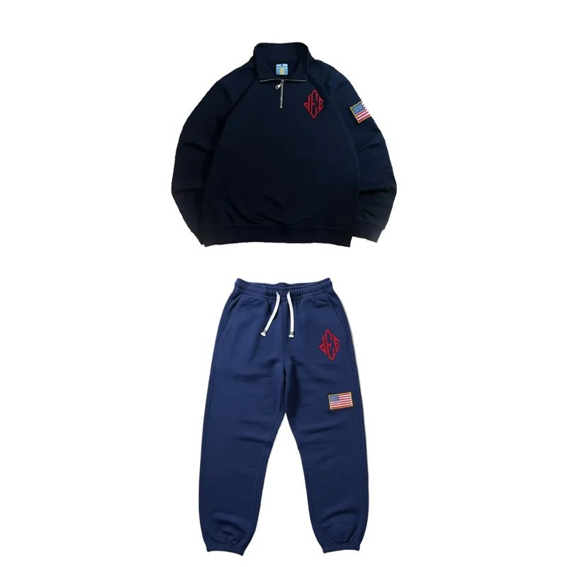 JEE sweater and sweatpants tracksuit set viral jee sweaters USA flag. - GoSobiShop Boutique