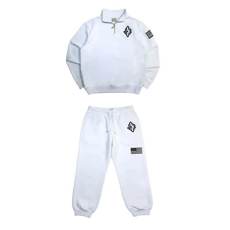 JEE sweater and sweatpants tracksuit set viral jee sweaters USA flag. - GoSobiShop Boutique