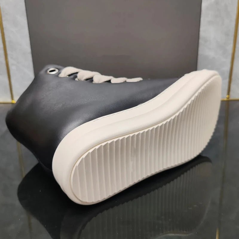 Jumbo lace padded high tops sneakers - GoSobiShop Boutique