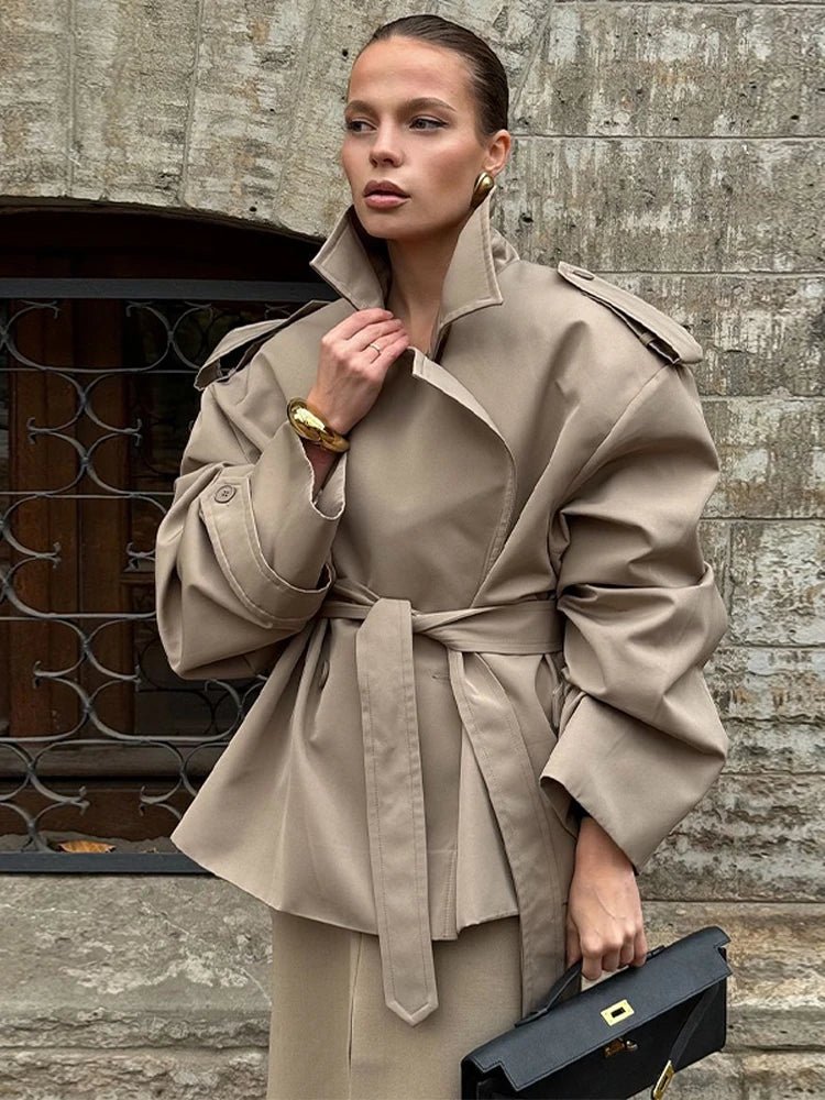 Lavisha short and long oversized trench jacket. - GoSobiShop Boutique