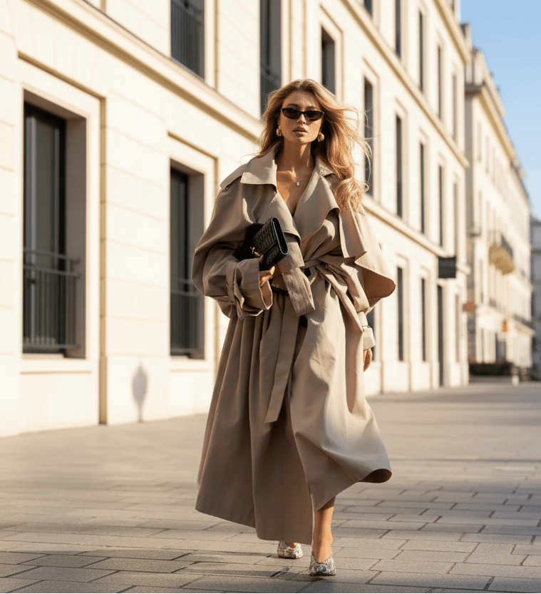 Lavisha short and long oversized trench jacket. - GoSobiShop Boutique