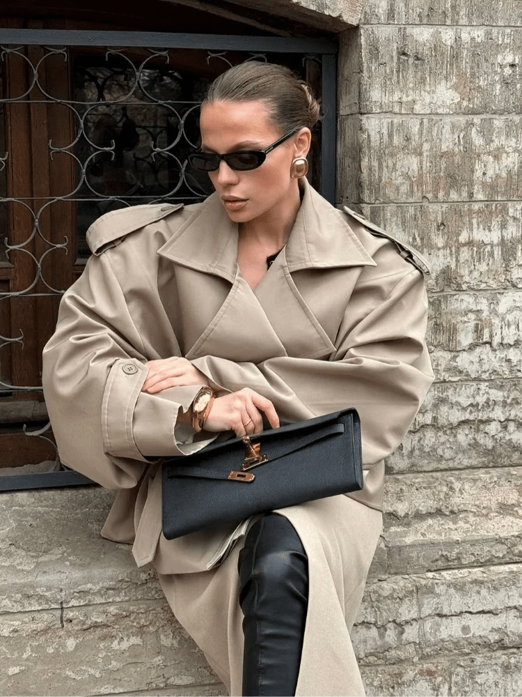 Lavisha short and long oversized trench jacket. - GoSobiShop Boutique