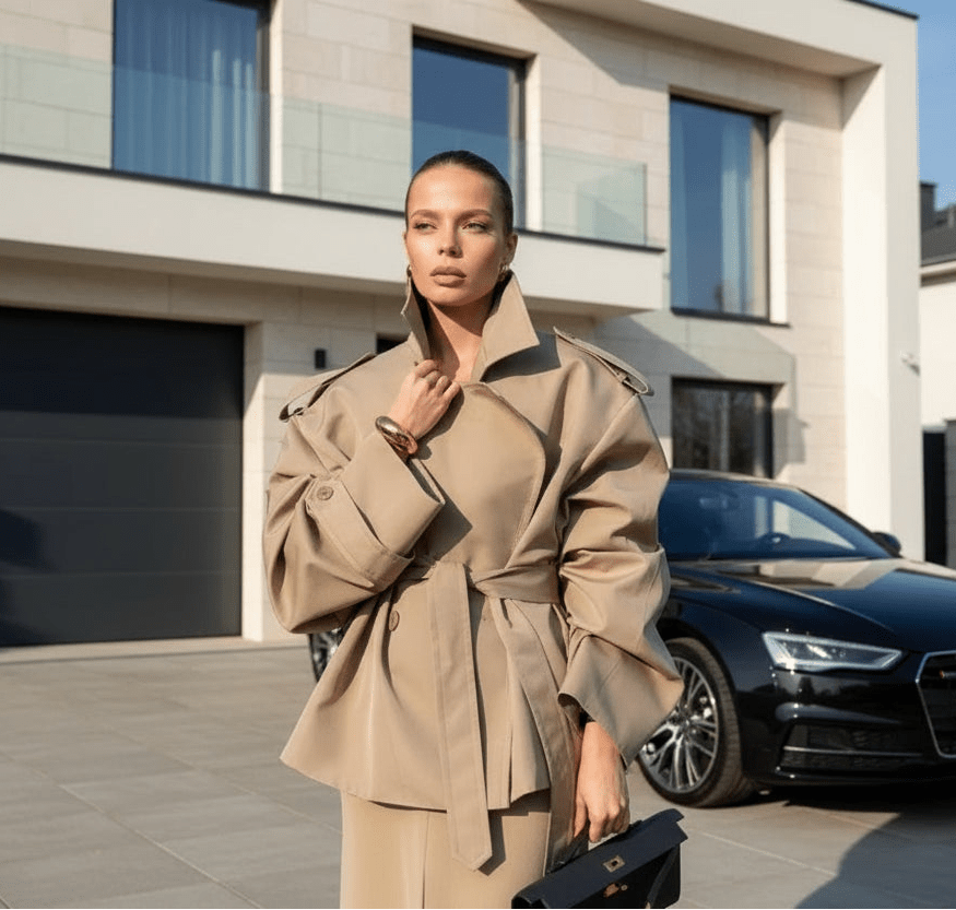 Lavisha short and long oversized trench jacket. - GoSobiShop Boutique